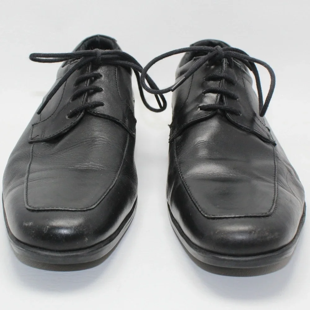 Banana Republic Black Leather Lace‎ Up Oxford Dress Shoes Mens Size 11M